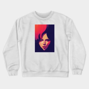 beautiful girl digital art - DESIGN Crewneck Sweatshirt